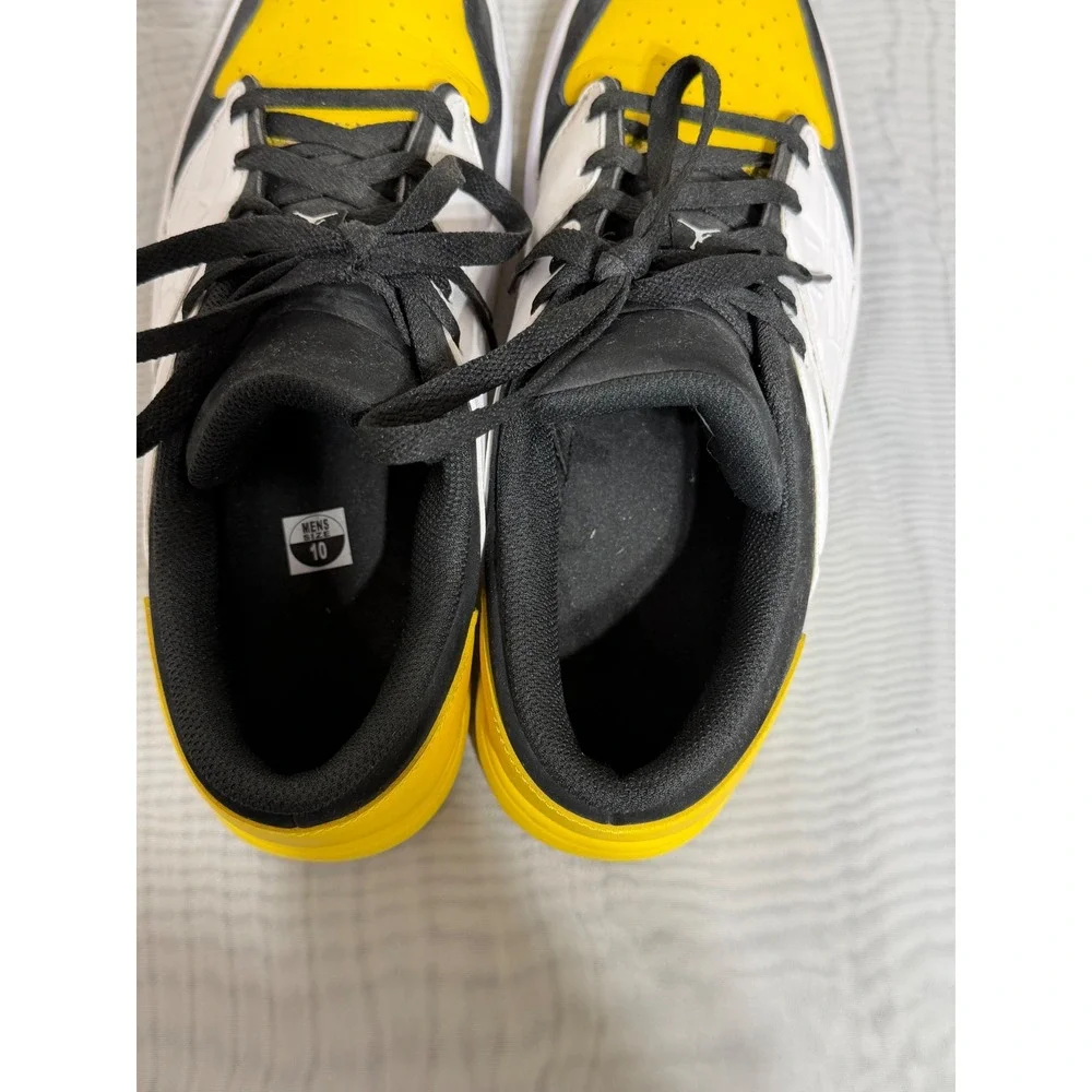 Jordan Nu Retro 1 Low Yellow Ochre Black White DV5141-017 Mens 10